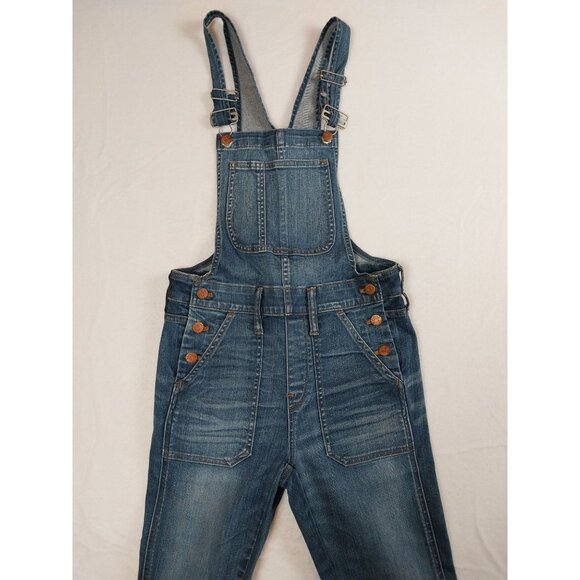 Madewell Coveralls Blue Denim Skinny Leg Sz XS - Picture 7 of 15